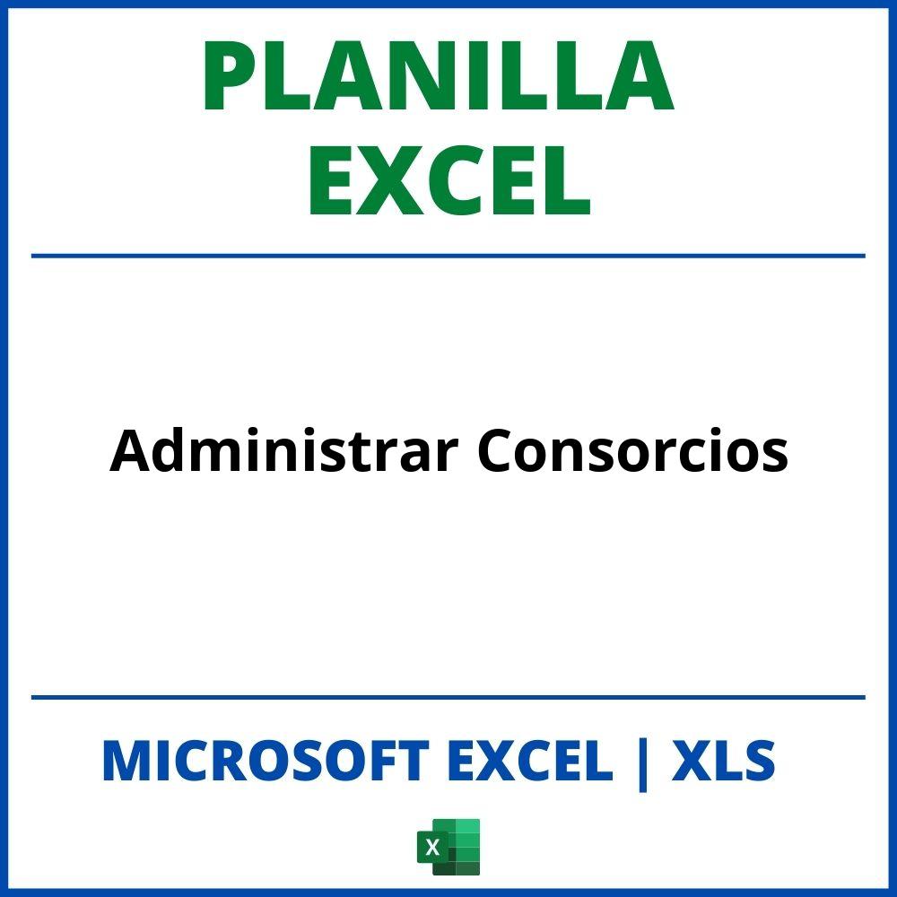 Planilla Excel Para Administrar Consorcios
