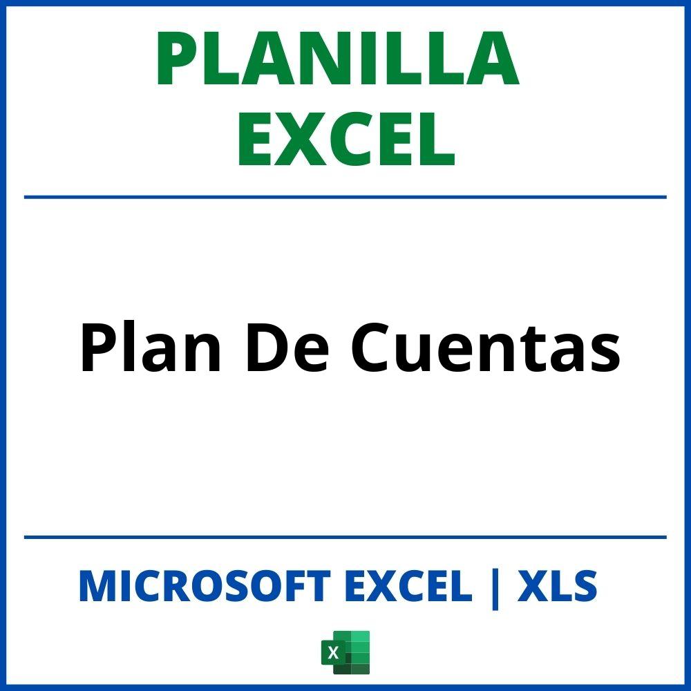 Planilla Excel Plan De Cuentas